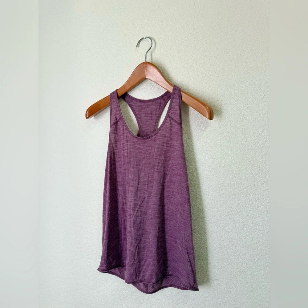 Lululemon Purple Essential Sport Workout Athletic Tank Top Women’s Size 8